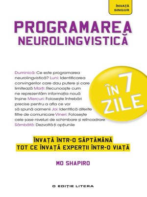 cover image of Programarea neurolingvistică
